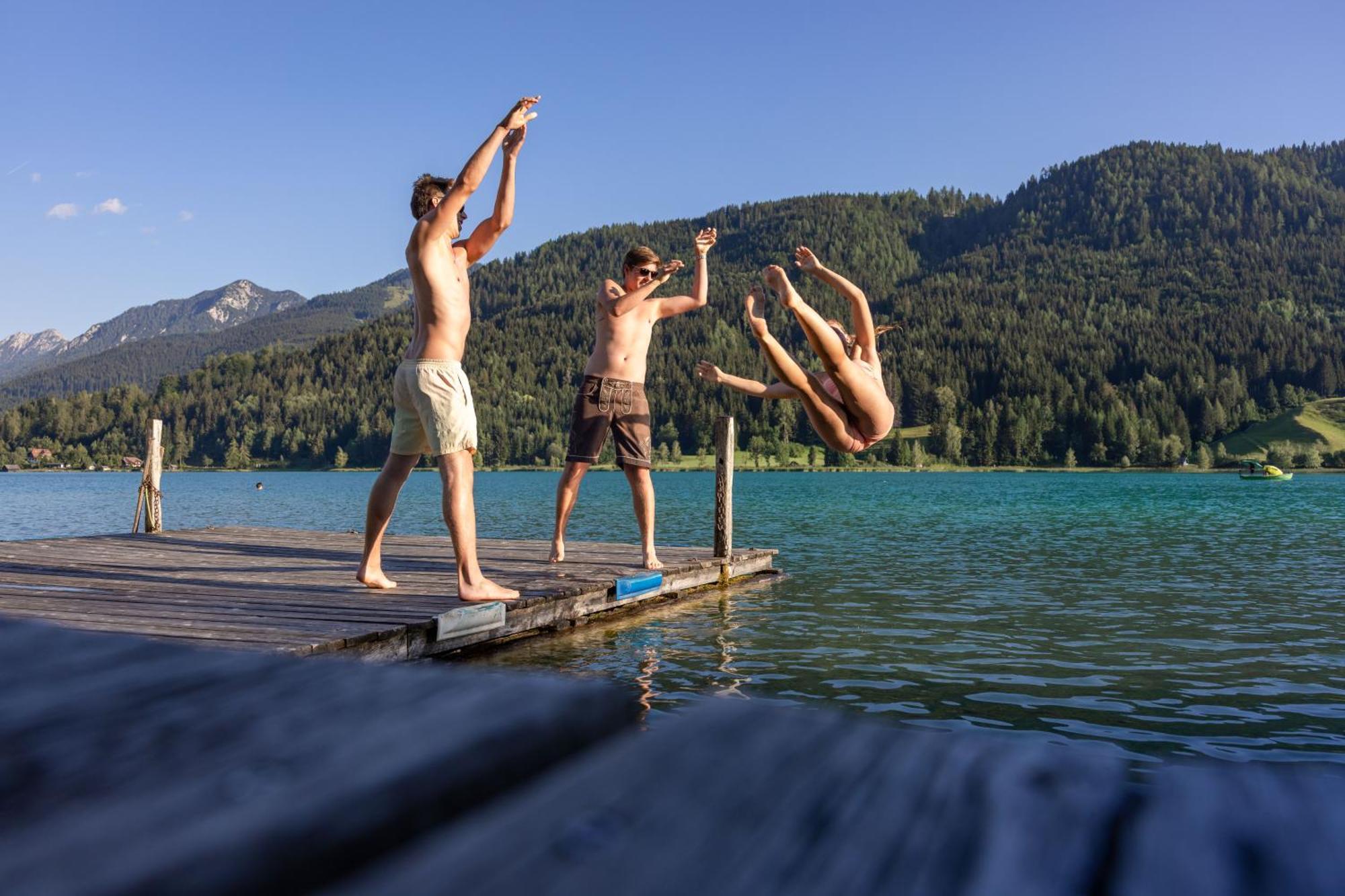 Ferienhof Hoffmann Hotell Weissensee Exteriör bild